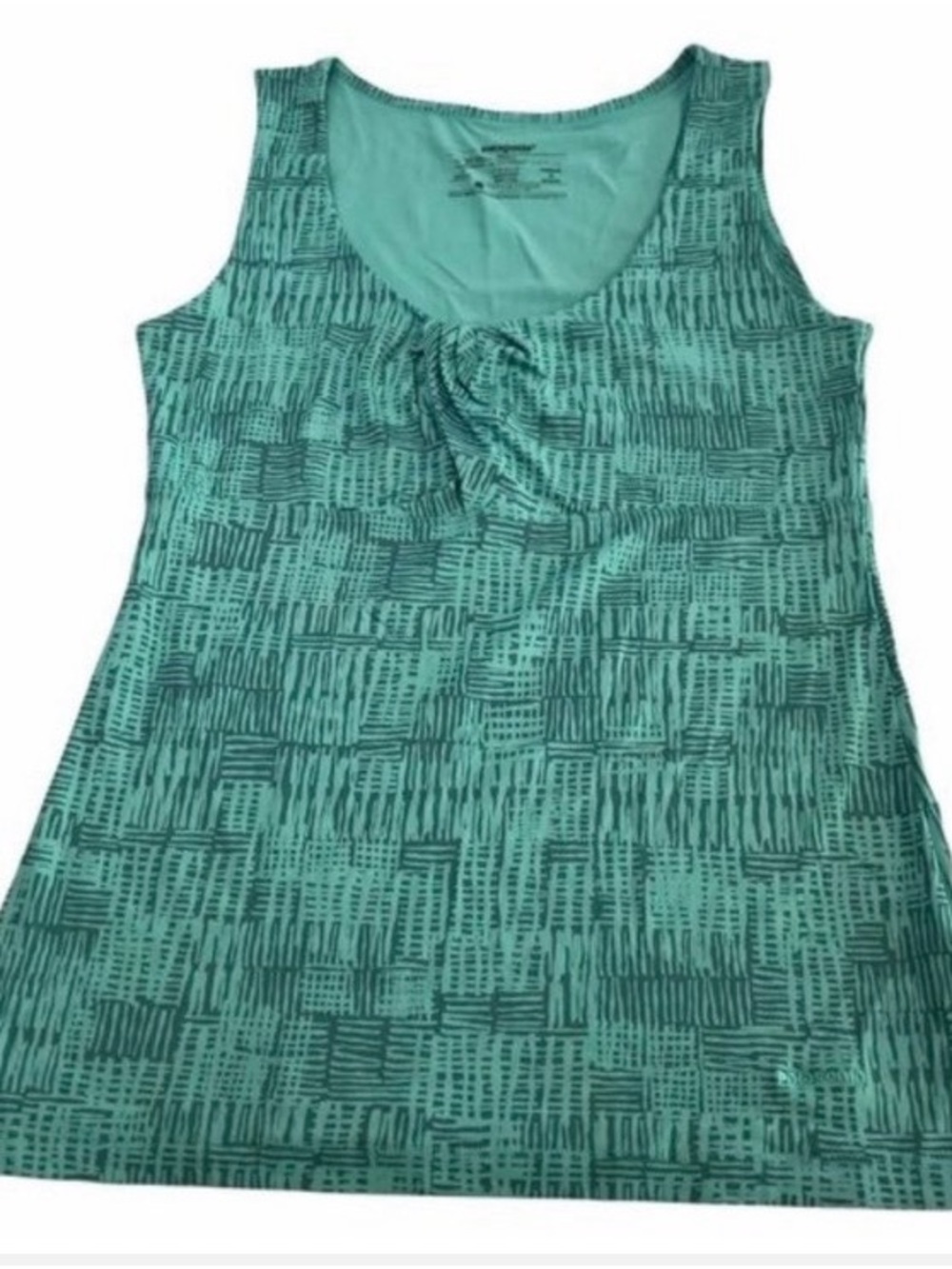 Patagonia XL Geometric Print Teal Athletic Tank